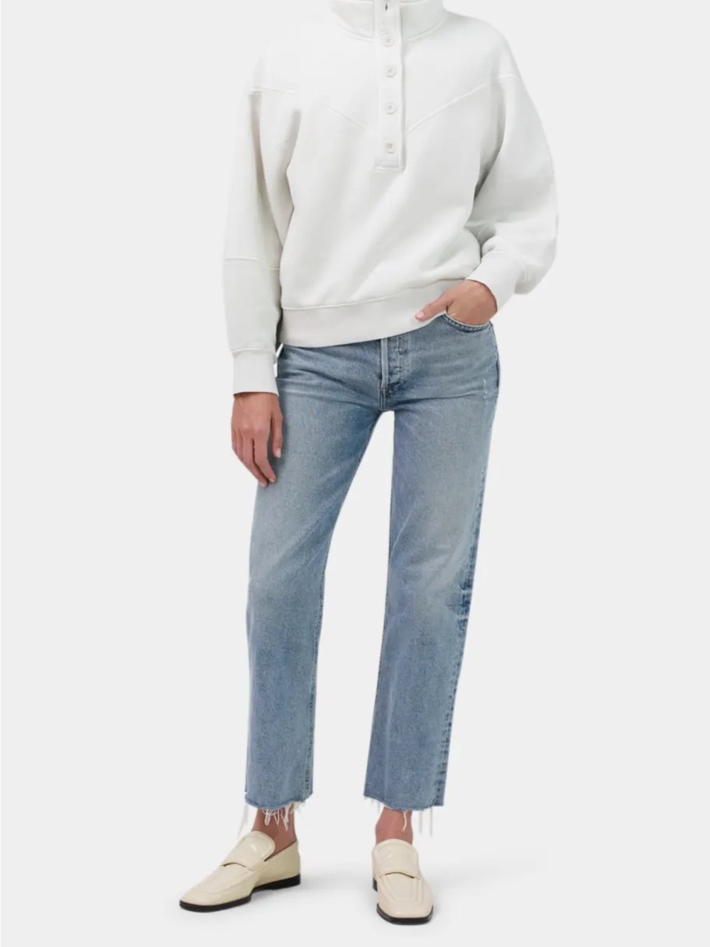 Citizens Of Humanity Florence Wide Straight Crop Jean 26 Like New!!